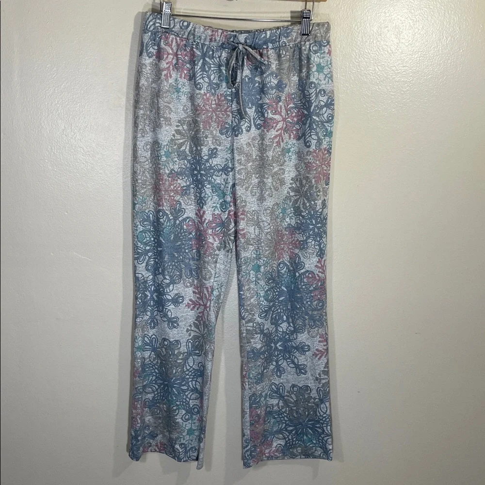 NWOT Christopher & Banks Swirl Snowflake Lounge Pants - Picture 1 of 7